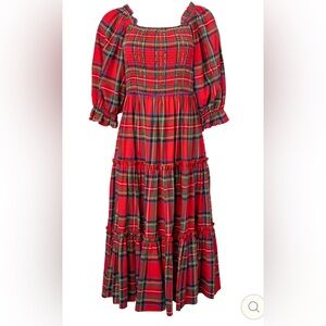 Ivy City Co- MADELINE Dress in Holiday Plaid